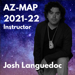 Josh Languedoc among a galaxy of stars with the text: AZ-MAP 2021-22 Instructor